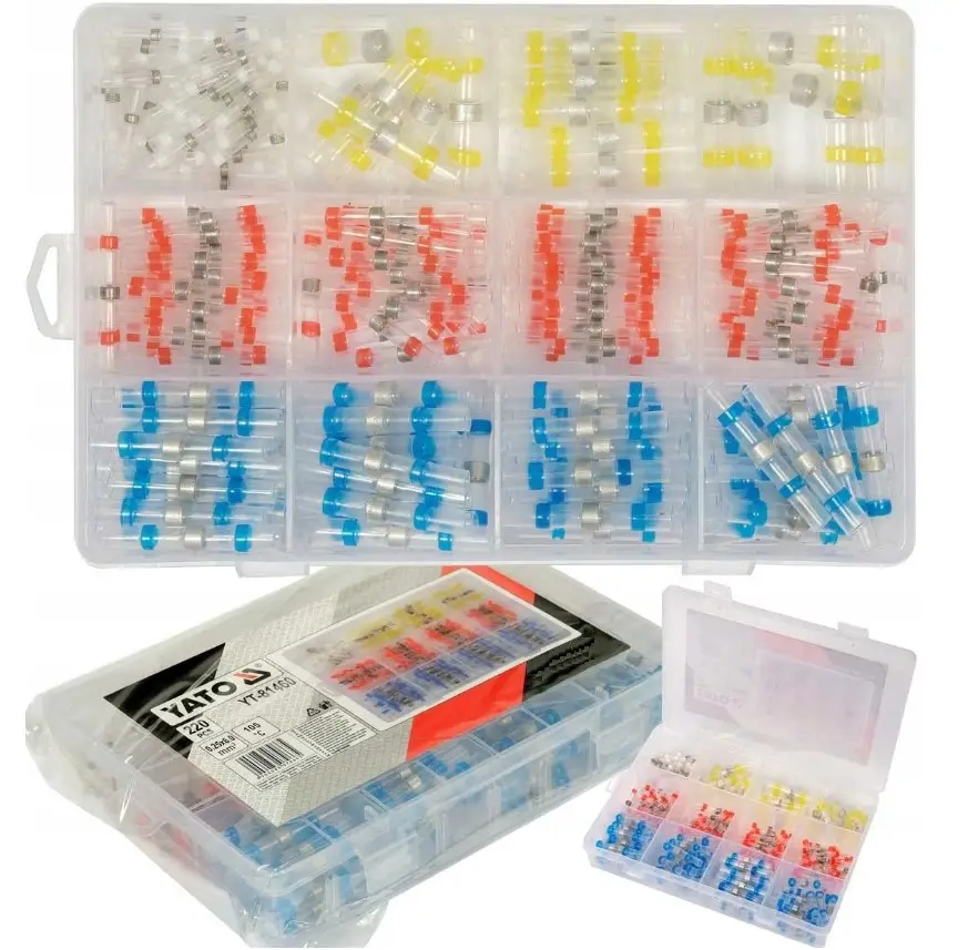 Scule Ajutatoare - Set tuburi termocontractabile cu inel de cositor 0.25-6mm 220 piese