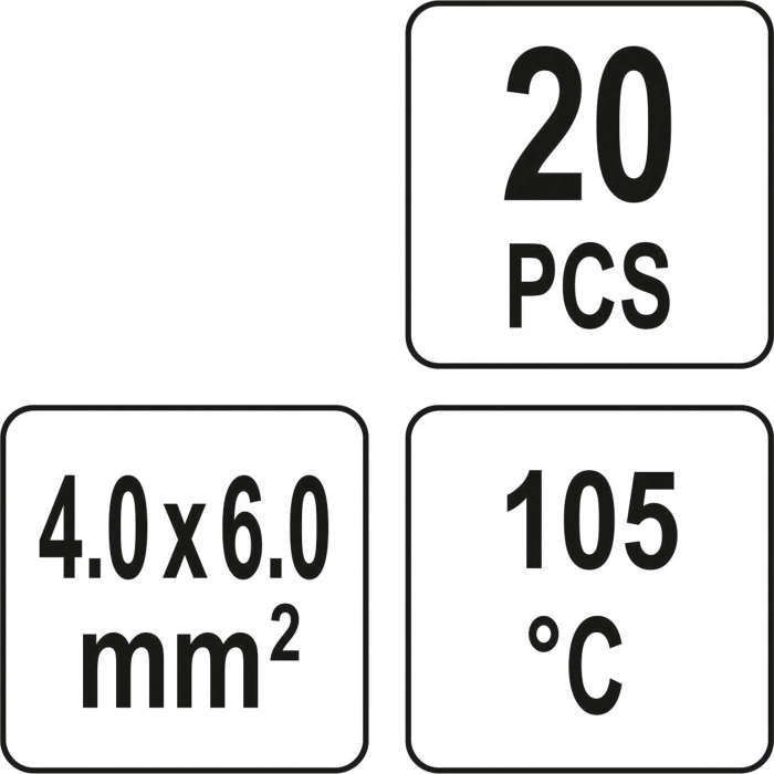 Set Tuburi Termocontractabile staniu 4-6mm 20buc 105°C [3]