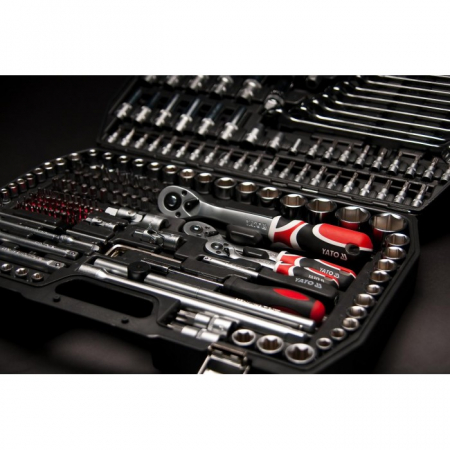 Trusa profesionala de scule YATO XXL 216 piese 1/4" 3/8" 1/2" [4]