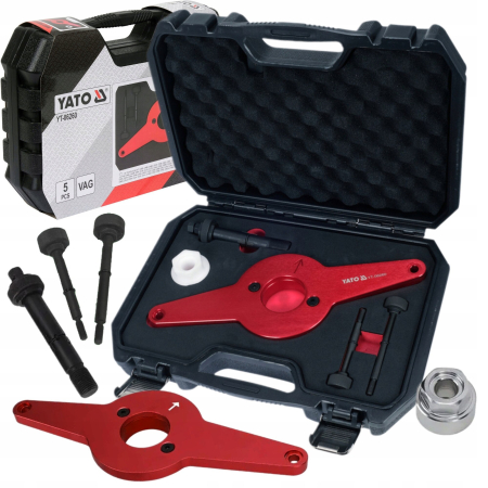 Scule fixare distributie - Trusa montaj fixare amortizor vibratii arbore VAG 1.8 2.0 TFSI 5 piese