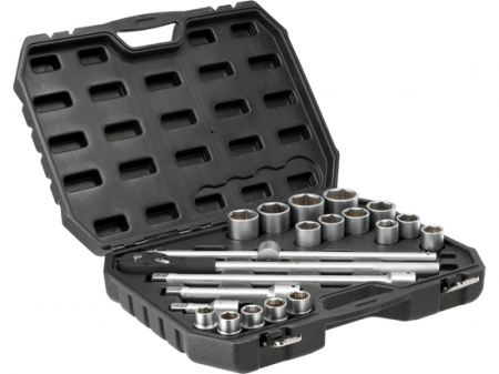 Trusa profesionala tubulare + accesorii 3/4" 21 piese [1]