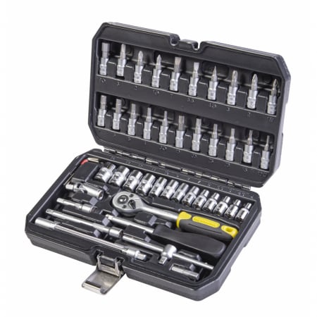 Truse si Accesorii 1/4 - Trusa tubulare 46 piese ¼ CR-V Topmaster Professional