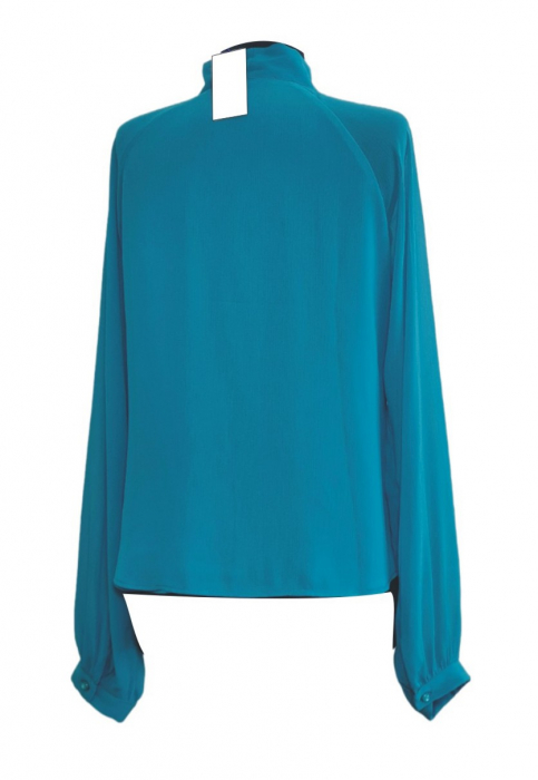 Bluza voal cu esarfa BV3003TURCOISE [2]