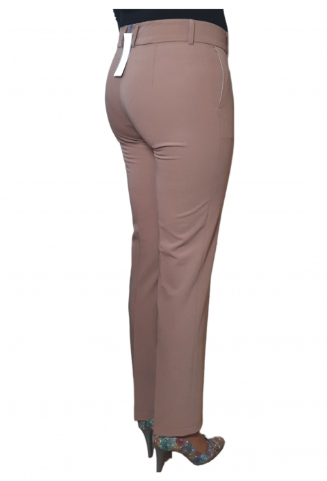 Pantalon conic din stofa PS4001BEJ [2]