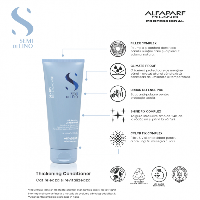 Balsam densificator pentru par fin Alfaparf Density Thickening, 200 ml [3]