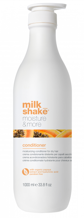 Balsam hidratant delicat pentru par uscat Milk Shake Moisture Plus, 1000 ml [3]