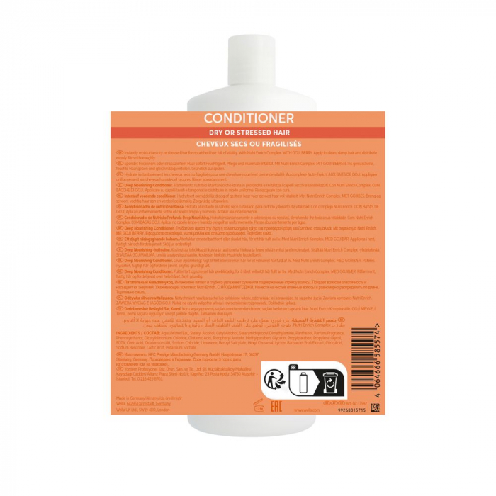 Balsam pentru par uscat si deteriorat Wella Professionals Invigo Nutri Enrich, 1000 ml [3]