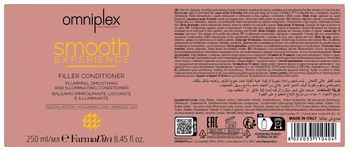 Balsam tratament de netezire cu Keratina Omniplex Smooth Experience Filler Conditioner, 250 ml [2]