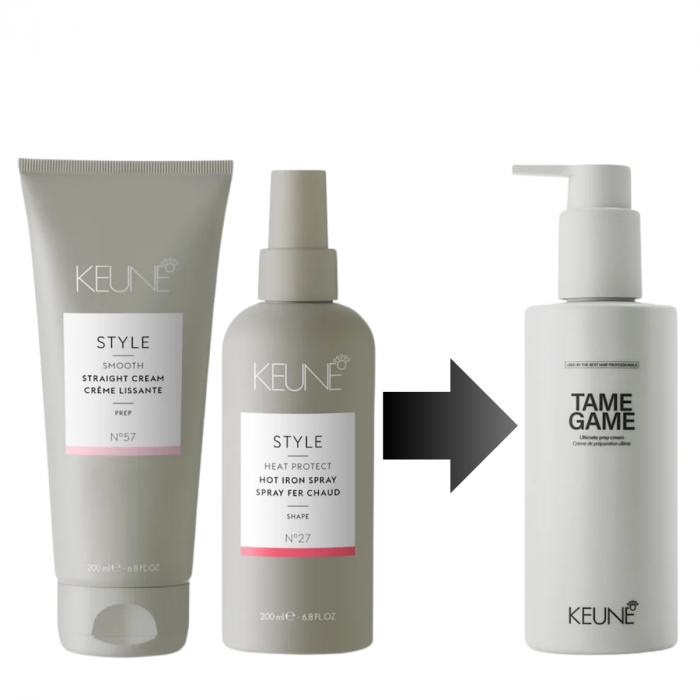 Crema cu activare termica pentru intinderea parului Keune Style Tame Game, 200 ml [2]