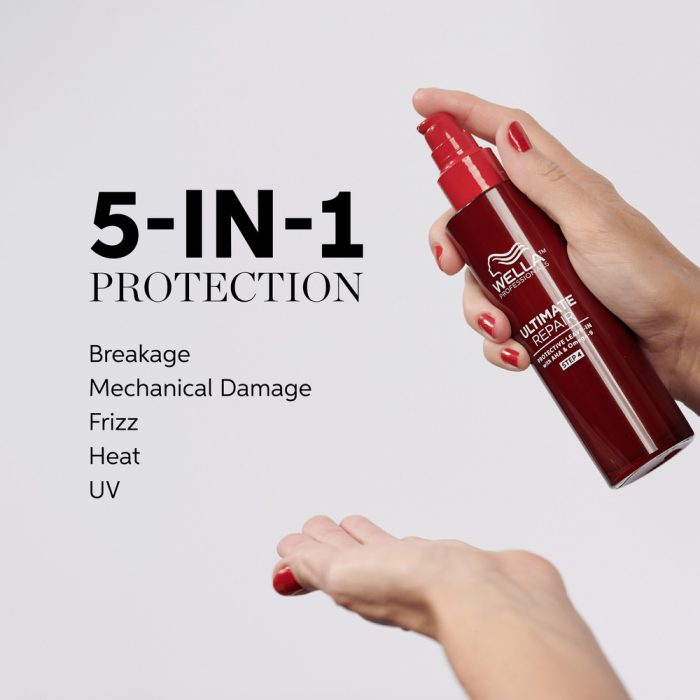Crema Leave In de reparere si protectie pentru toate tipurile de par, Pasul 4, Wella Professionals Ultimate Repair, 140 ml [4]
