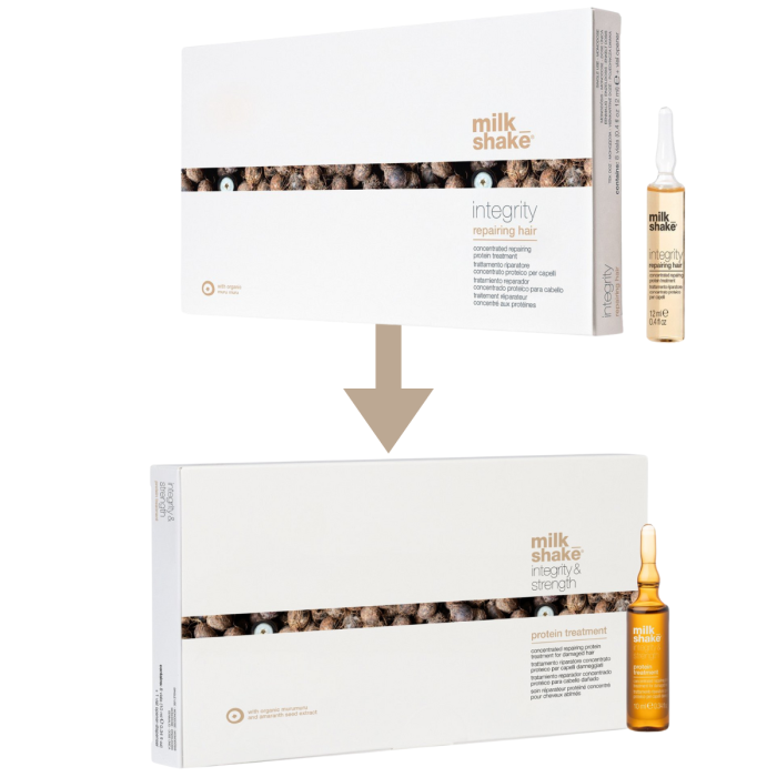 Fiole tratament reparator si hidratant pentru par degradat Milk Shake Integrity & Strength Repairing Hair Lotion, 8 x 10 ml [3]