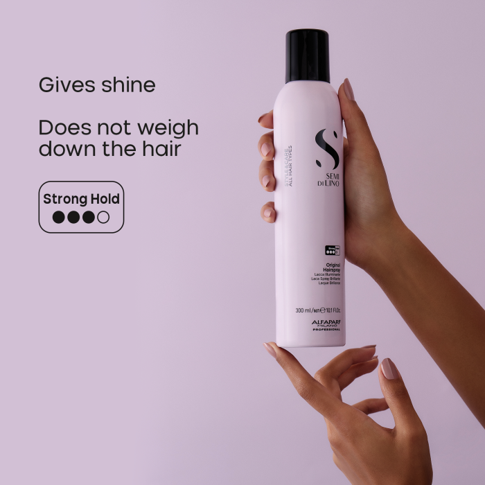 Fixativ cu fixare puternica Alfaparf Semi di Lino Style & Care Original Hairspray, 300 ml [5]