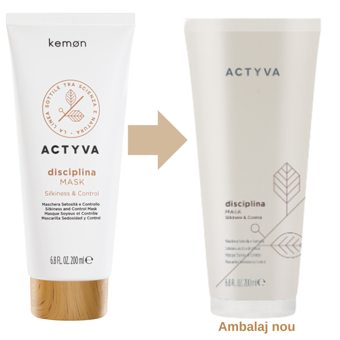 Masca anti-frizz pentru netezire si disciplinare Kemon Actyva Disciplina, 200 ml [2]