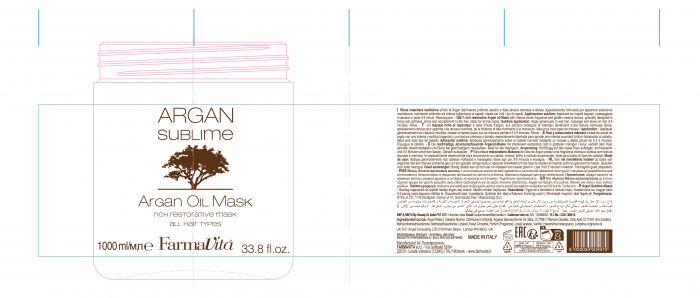 Masca hranitoare cu ulei de Argan Farmavita Sublime, 1000 ml [2]