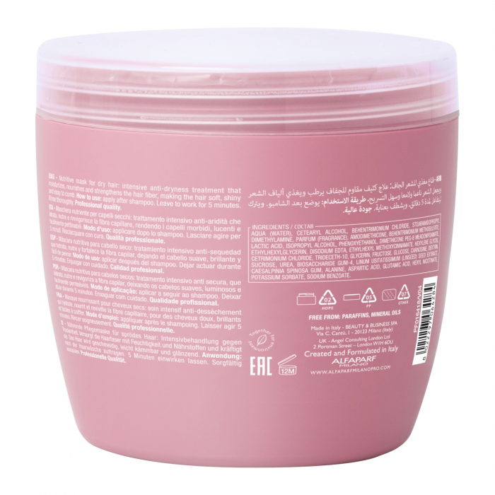 Masca pentru hidratare fara sulfati Alfaparf Semi di Lino Moisture Nutritive Mask, 500 ml [2]