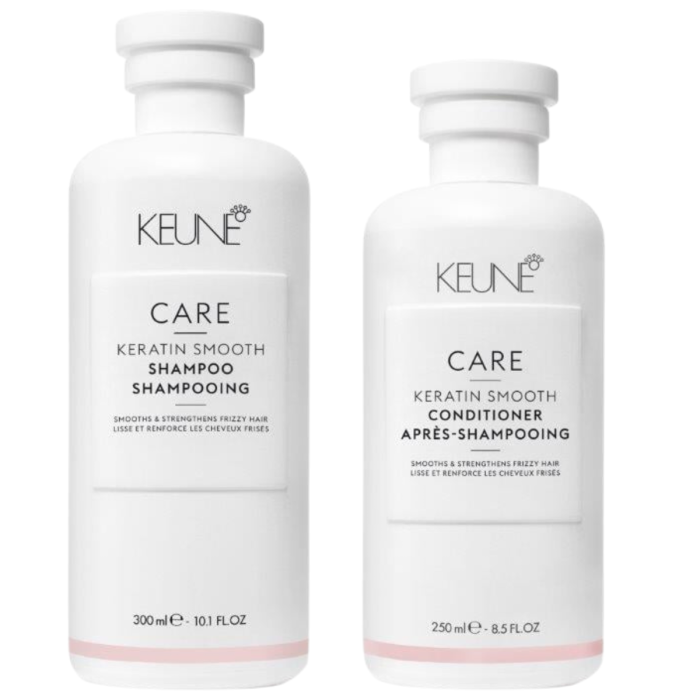 Pachet ingrijire completa pentru par rebel si degradat Keune Care Keratin Smooth [1]