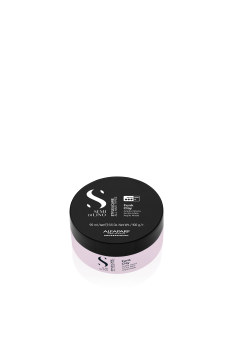 Pasta mata pentru fixare pe baza de argila Alfaparf Semi di Lino Style & Care Funk Clay, 90 ml [2]