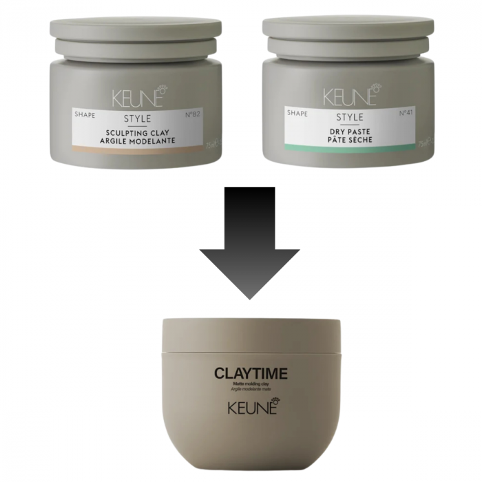 Pasta mata pentru texturizare si absorbtia sebumului Keune Style Clay Time, 100 ml [2]