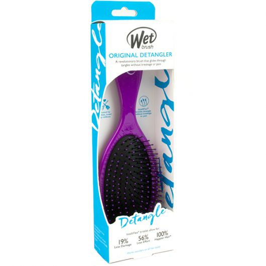 Perie de par Wet Brush Original Detangler pentru descurcare, Mov [3]