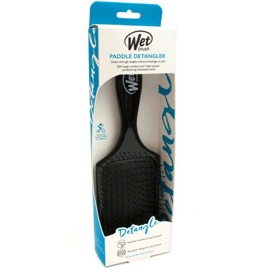 Perie de par Wet Brush Paddle Detangler pentru descurcare, Negru [3]