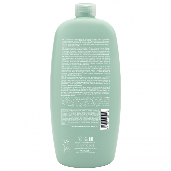 Sampon de echilibrare anti-sebum Alfaparf Semi di Lino Scalp Rebalansing Balancing , 1000 ml [2]