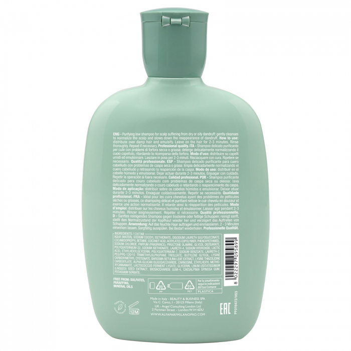 Sampon de purificare anti-matreata Alfaparf Semi di Lino Scalp Rebalancing Purifying , 250 ml [3]