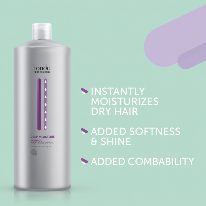 Sampon hidratant cu miere si extract de mango,Londa Professional Care Deep Moisture, 1000 ml [2]