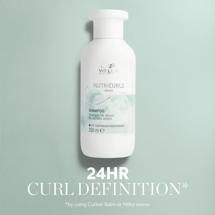 Sampon pentru onduleuri fara sulfati Wella Professionals Nutricurls Waves, 250 ml [3]