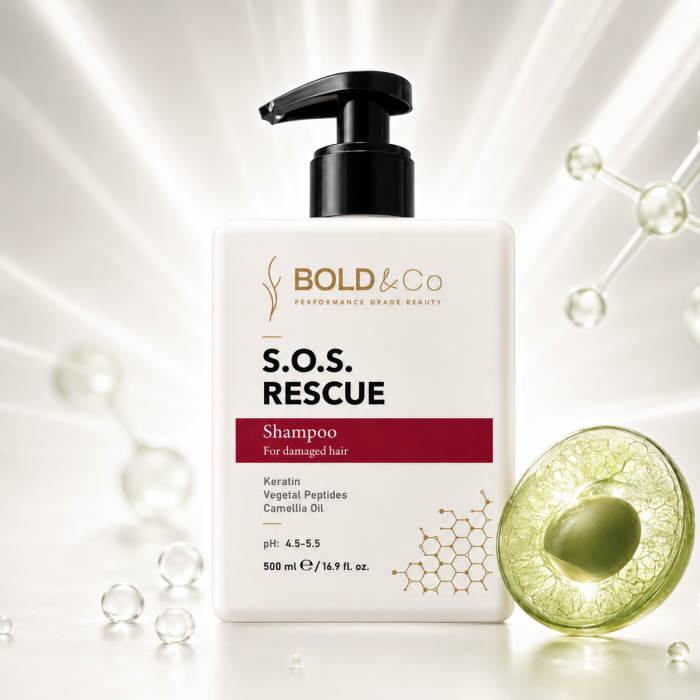 Sampon pentru par degradat BOLD&Co SOS RESCUE Shampoo, 500 ml [4]