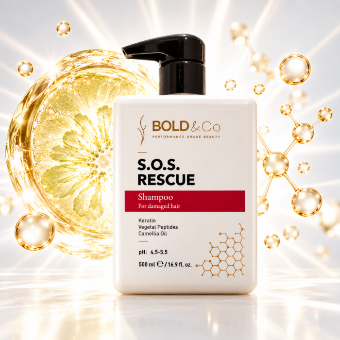 Sampon pentru par degradat BOLD&Co SOS RESCUE Shampoo, 500 ml [4]