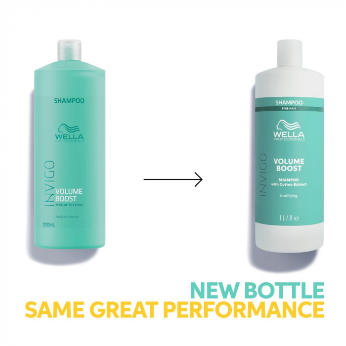 Sampon pentru par subtire, fara volum Wella Professionals Invigo Volume Boost, 1000 ml [2]