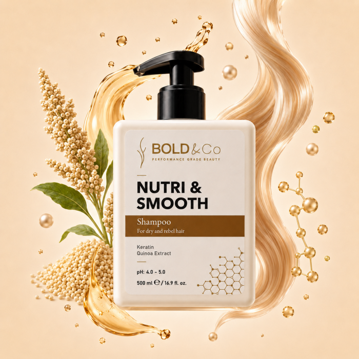 Kit tratament nutritiv si hidratant pentru par uscat si rebel BOLD&Co NUTRI&SMOOTH [2]
