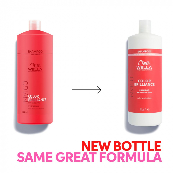 Sampon pentru par vopsit cu fir fin-normal Wella Professionals Invigo Brilliance, 1000 ml [2]