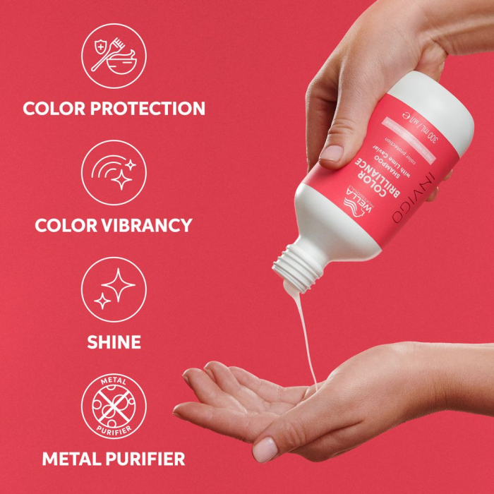 Sampon pentru par vopsit cu fir fin-normal Wella Professionals Invigo Brilliance, 300 ml [4]