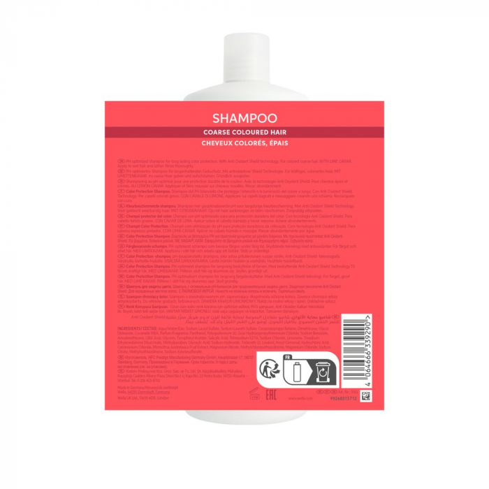 Sampon pentru par vopsit cu fir gros Wella Professionals Invigo Brilliance, 1000 ml [3]
