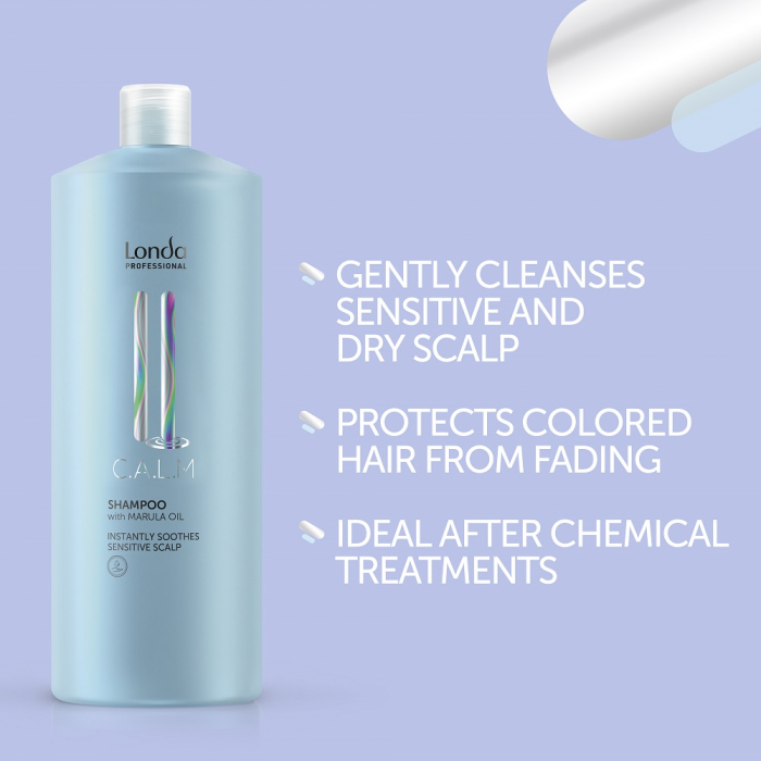 Sampon pentru scalp sensibil cu ulei de marula, Londa Professional Care Calm Sensitive, 1000 ml [2]
