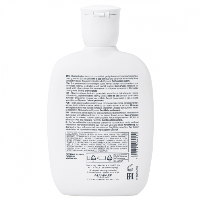 Sampon pentru stralucire fara sulfati Alfaparf Semi di Lino Diamond Illuminating Shampoo, 250 ml [3]