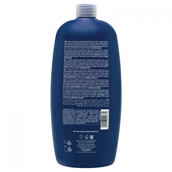 Sampon pentru volum fara sulfati Alfaparf Semi di Lino Volumizing Low Shampoo, 1000 ml [2]