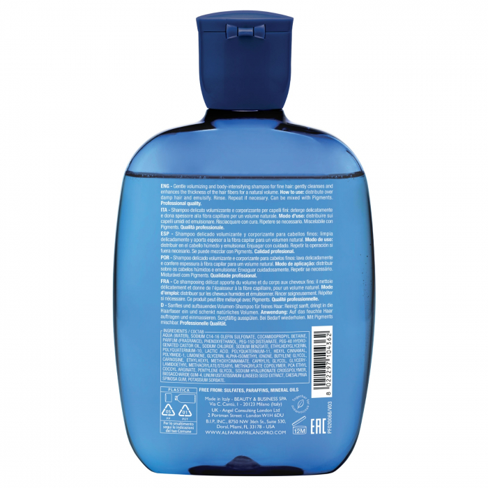 Sampon pentru volum fara sulfati Alfaparf Semi di Lino Volumizing Low Shampoo, 250 ml [3]
