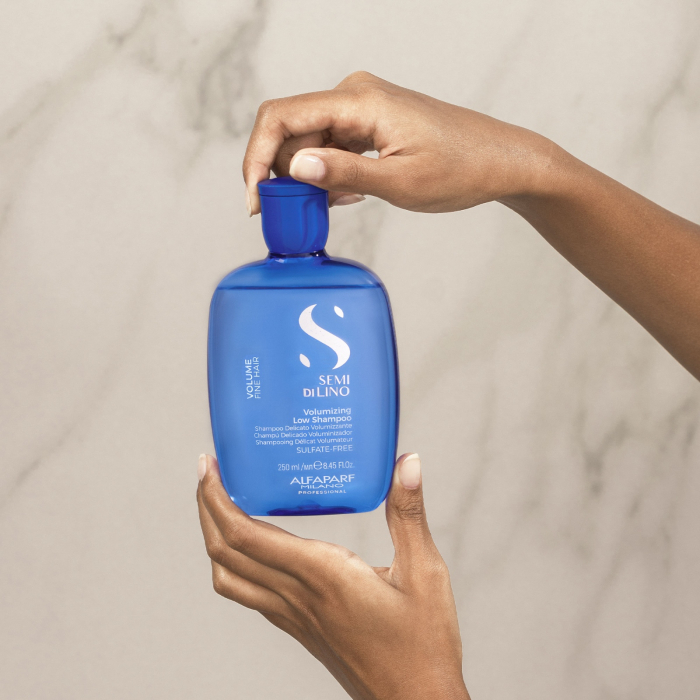Sampon pentru volum fara sulfati Alfaparf Semi di Lino Volumizing Low Shampoo, 250 ml [2]