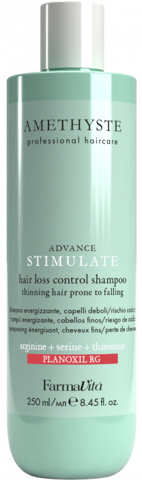 Sampon profesional pentru controlul caderii parului, cu arginina, serina si treonina, Farmavita Amethyste Advance Stimulate, 250 ml [1]