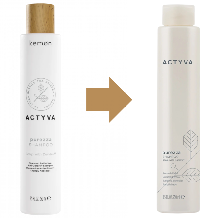 Sampon purificator pentru scalp anti-matreata, Kemon Actyva Purezza, 250 ml [2]