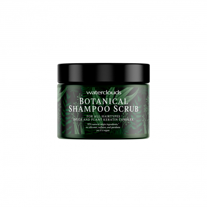 Sampon vegan cremos pentru curatare, detoxifiere si purificare a scalpului Waterclouds Botanical Shampoo Scrub, 200 ml [2]