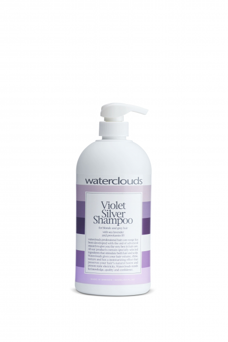 Sampon violet pentru par blond sau gri Waterclouds Violet Silver Shampoo, 1000 ml [1]