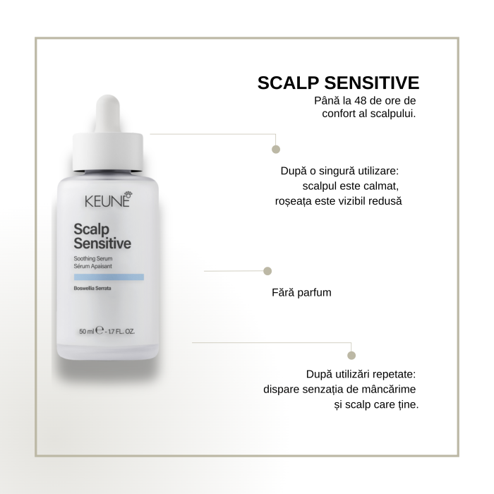 Ser calmant pentru scalp sensibil Keune Care Scalp Sensitive Serum, 50 ml [2]