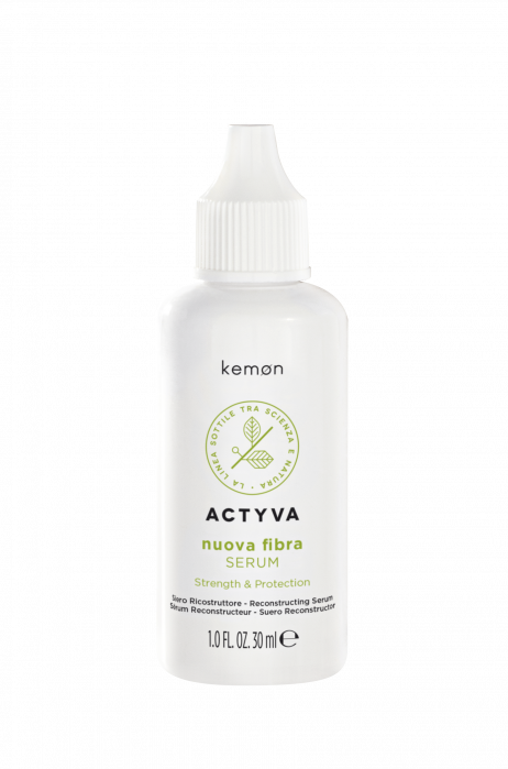 Serum tratament de restructurare pentru  par deteriorat, Kemon Actyva Nuova Fibra, 12 x 30 ml [2]