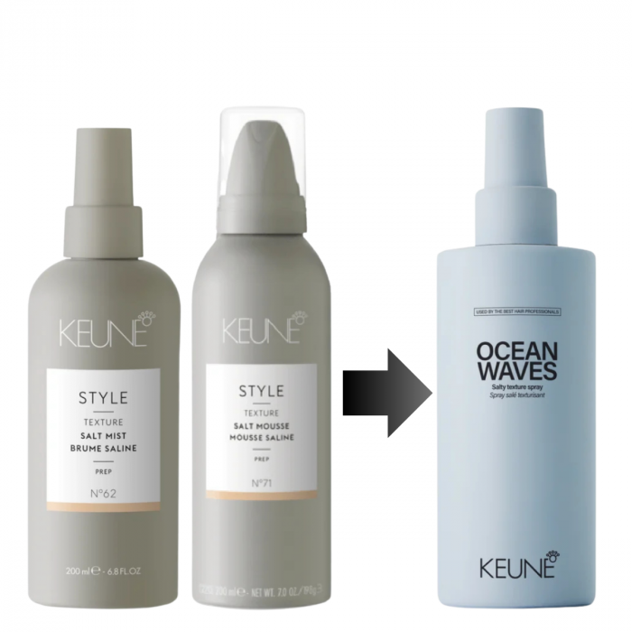 Spray cu cristale pentru texturizare si matifiere Keune Style Ocean Waves, 200 ml [2]