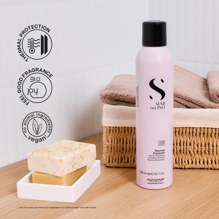 Spray cu protectie termica Alfaparf Milano Semi di Lino Style & Care Thermal Protector, 300 ml [4]