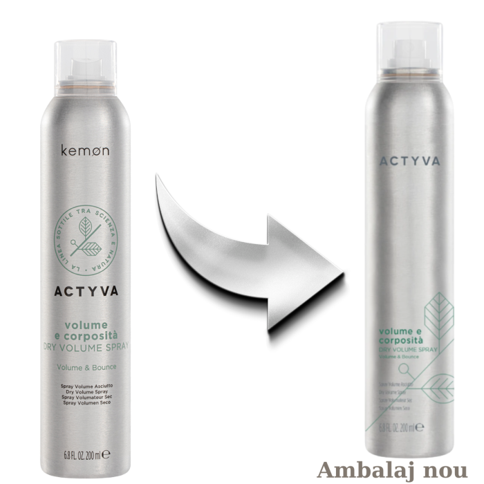 Spray uscat pentru volum, Kemon Actyva Volume E Corposita, 200 ml [2]