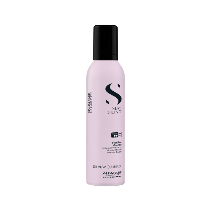 Spuma cu fixare medie pentru modelare Alfaparf Semi di Lino Style & Care Flexible Mousse, 250 ml [1]